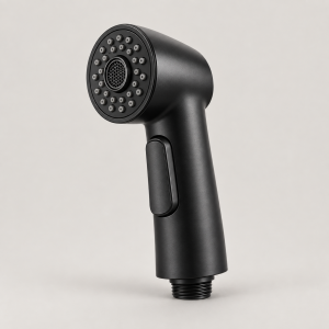 Matte Black Pull-Out Spray Head - AI concept illustration